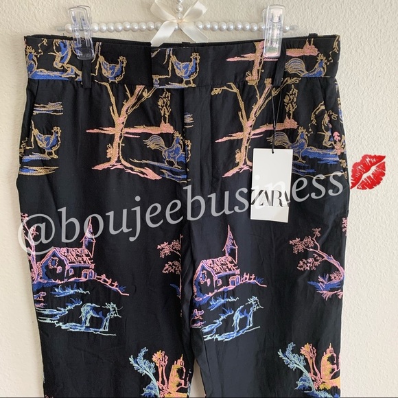 ZARA BNWT Embroidered Pants + Top 2pc Coord Set BNWT - Picture 10 of 10